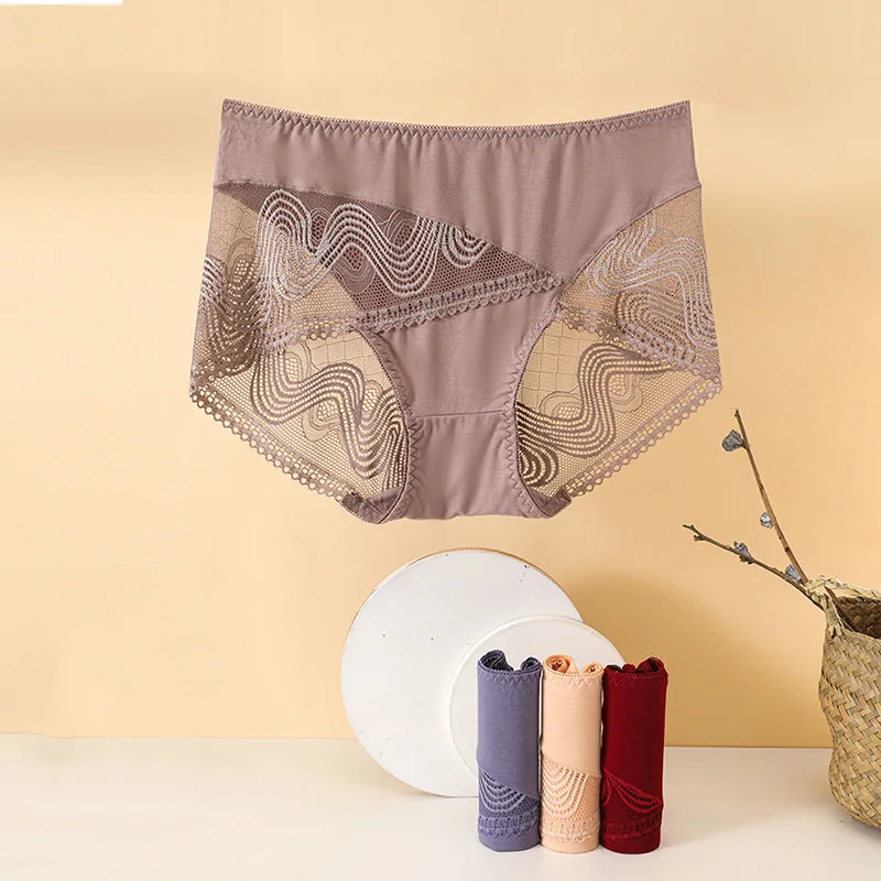

Сексуальные кружевные трусики из ледяного шелка, подтягивающее женское эластичное Сетчатое прозрачное дышащее бесшовное нижнее белье B26