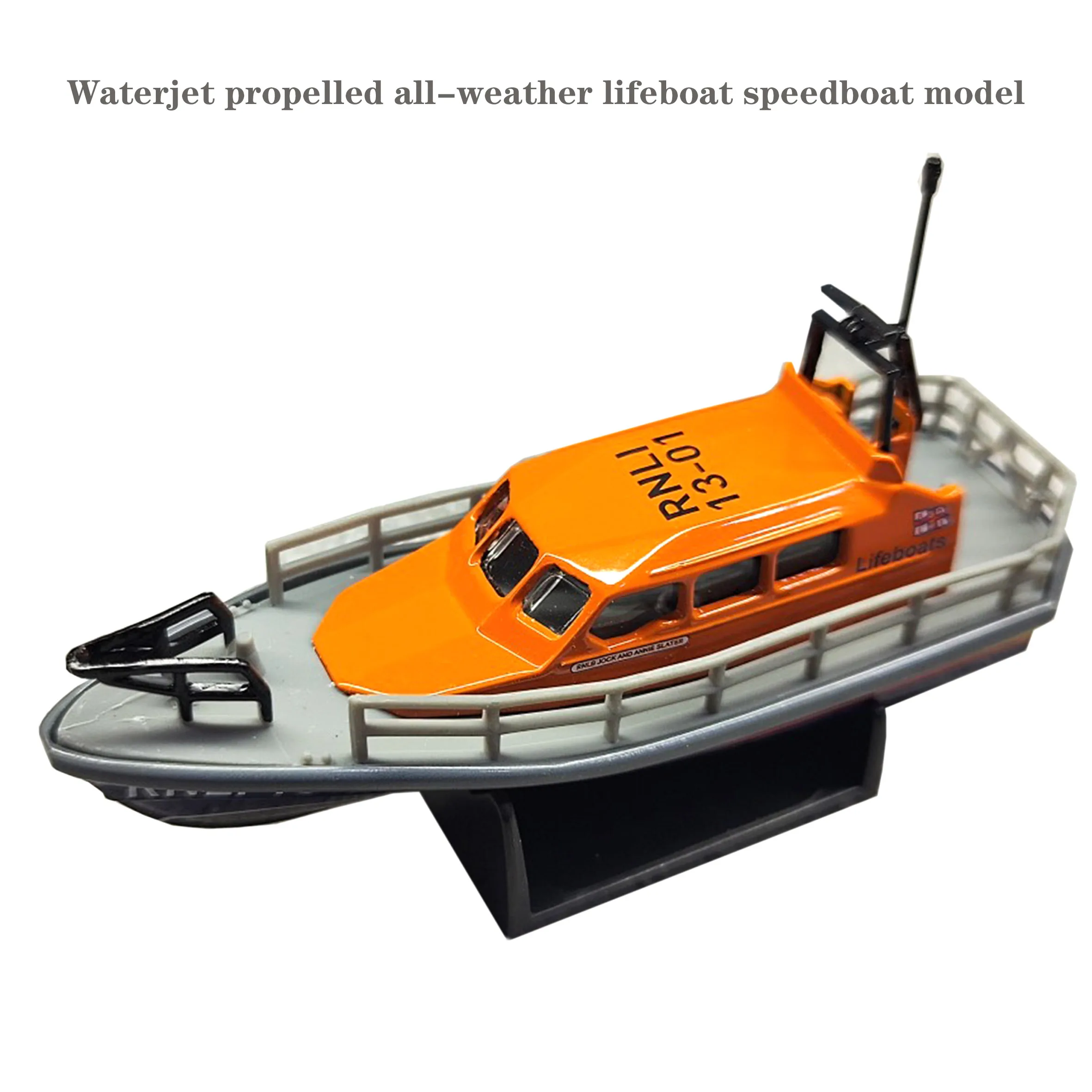 

Модель спасательной лодки Waterjet на любой погоду, готовая Коллекционная модель из сплава