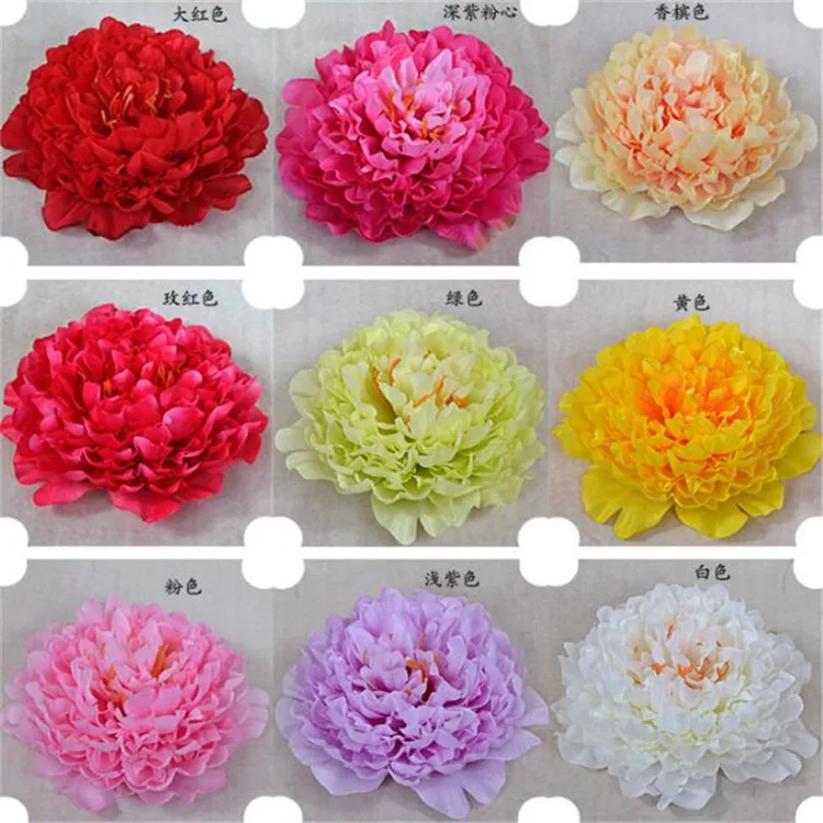 

Artificial Big Size Peony Flower Heads 7.87" Simulation Peony Flower For Wedding Christmas Party Decoration DIY Jewlery