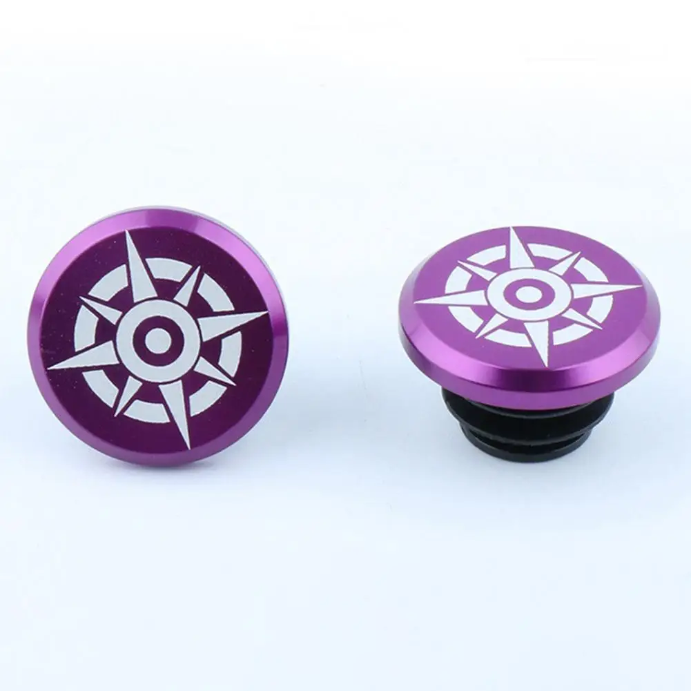 

1Pair Bike Bar End Plugs Practical PE Vibrant Color for Repair Handlebar End Plugs Handlebar Grips Caps