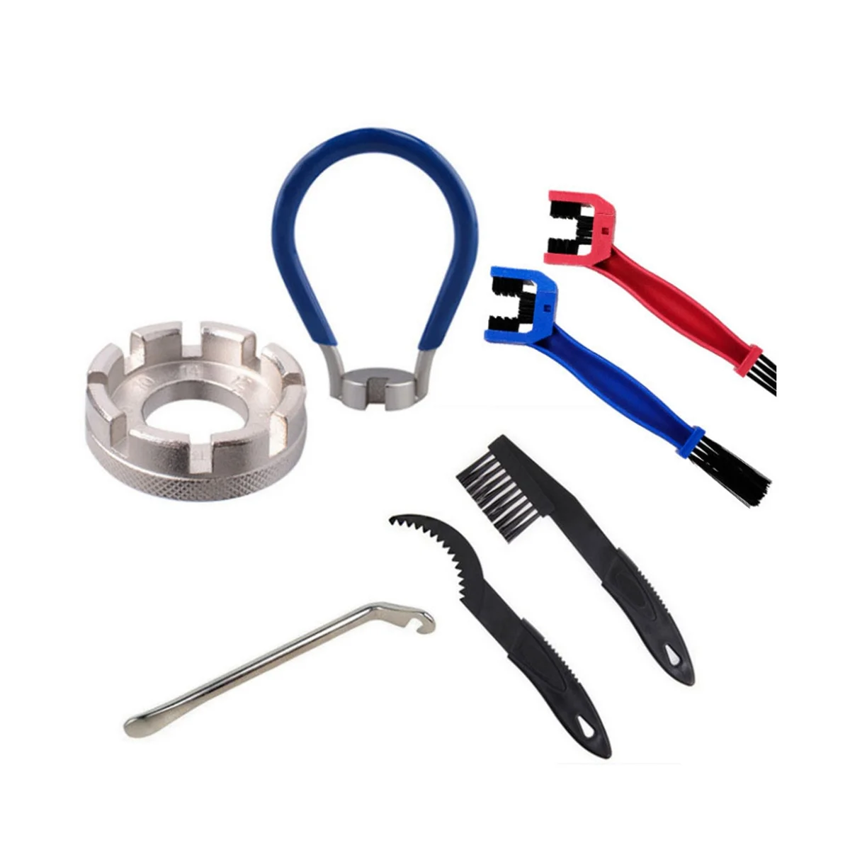 

Щетки для чистки цепи, набор для чистки зубных дисков, зеркальная щетка для ремонта велосипедов