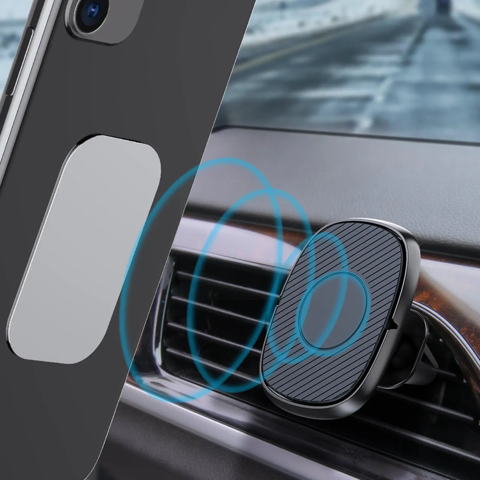 

Магнитный автомобильный держатель для телефона N0R0, подставка с креплением на вентиляционное отверстие для iPhone 11, XS Max, Samsung, Xiaomi, магнитное кр...