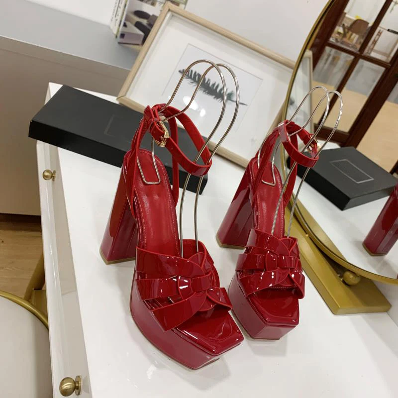 

2022 latest design super high-heeled thick-soled versatile sandals sexy catwalk fashion ladies high-heeled comfortable sandals
