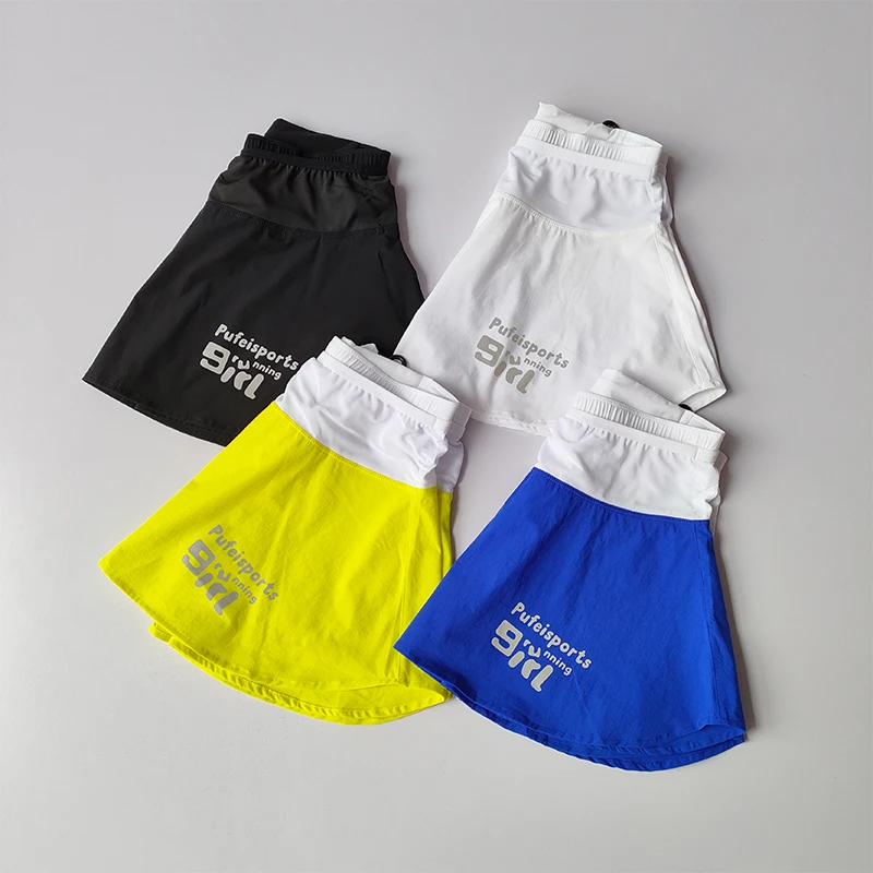 Женская спортивная короткая юбка из 2 предметов быстросохнущие шорты для фитнеса