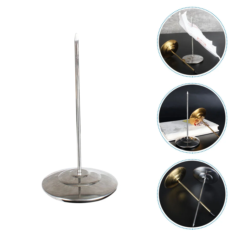 

Holder Receipt Check Spindle Spike Paper Bill Memo Fork Rod Restaurant Desk Stick Menu Straight Needle Receipts Office Invoice