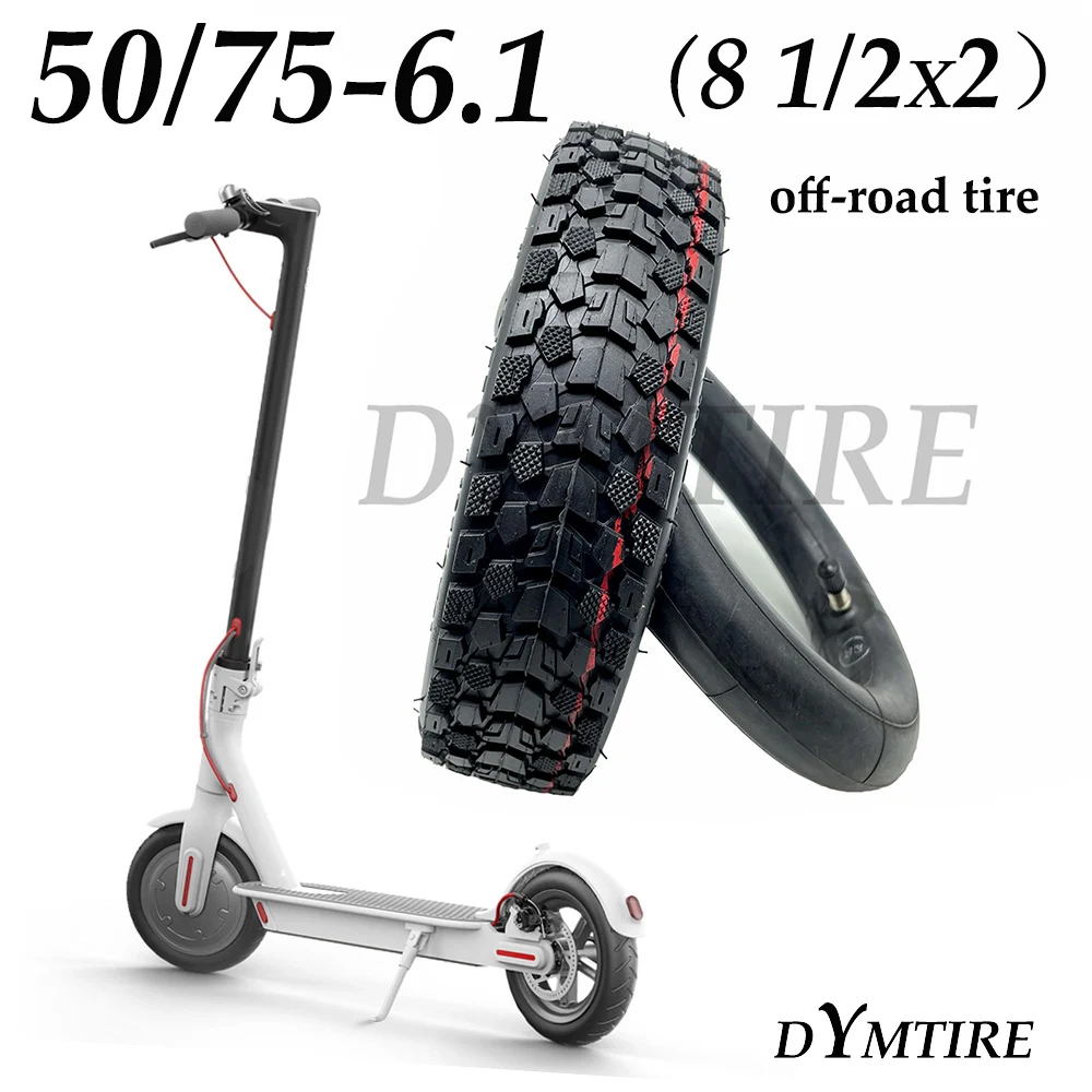 

50/75-6.1 Tire for Xiaomi M365 PRO Series Electric Scooter 8 1/2x2 Off-Road Pneumatic Inner Outer Tyre Antiskid Accessories