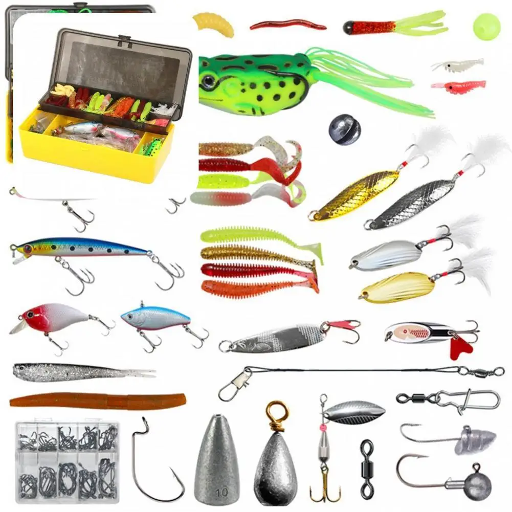 

Многослойная двухслойная коробка, аксессуары, профессиональный набор искусственных приманок, приманка для рыбной ловли, 304 шт.