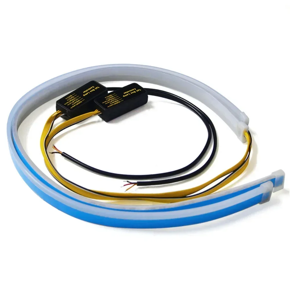 

Upgrade Your Car with the New Daytime Running Light Signal Lamp, Two-color Streamer, Car Decorative Lights Turn Signal