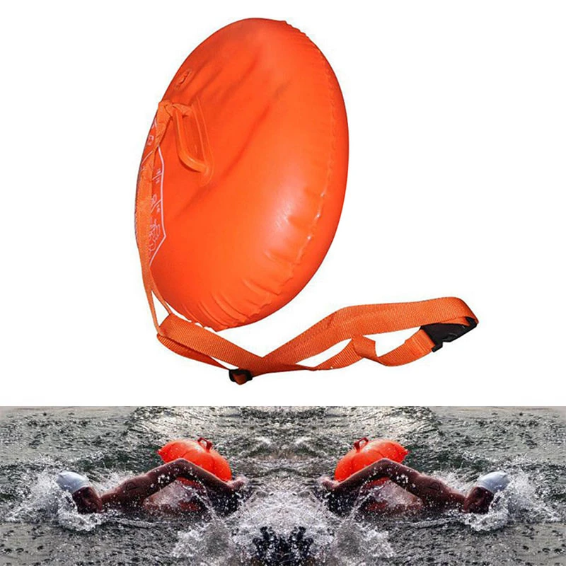 

Thicken Double Layer Inflatable Swimming Float Buoy Swim Safety Floating Bag Diving Buoy Rafting Drifting Balloon Air Dry Bag