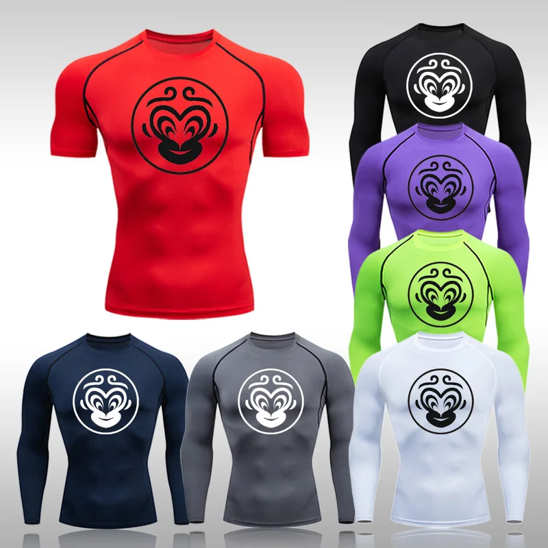 

Men's Breathable Sportswear Men Multicolor Quick Dry Short Sleeve Sport T Shirt Gym Jerseys Fitness Shirt Trainer Running Pants