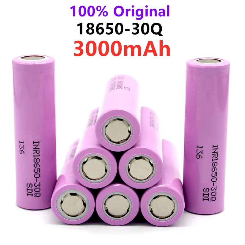

3,7 V 3000mah 18650 Batterie für Samsung 30Q INR 18650 30Q 20A Lithium-ionen-akku Ersatz Exteral Batterie für samsung