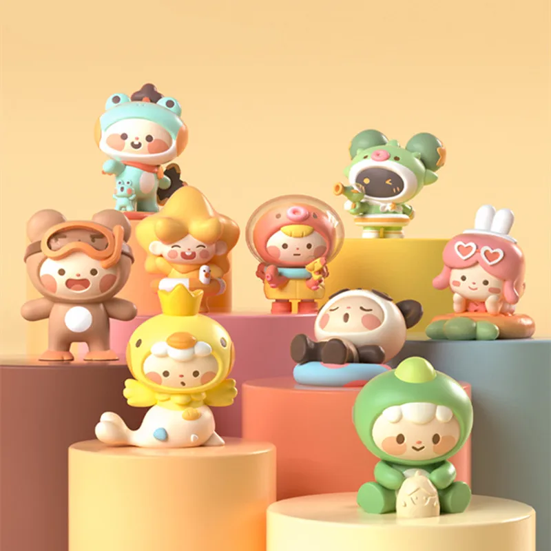 

Original Anime Mini Holiday Series Blind Box Game Action Figure Toys Kawaii Desktop Model Girfriend Birthday Gift Collection