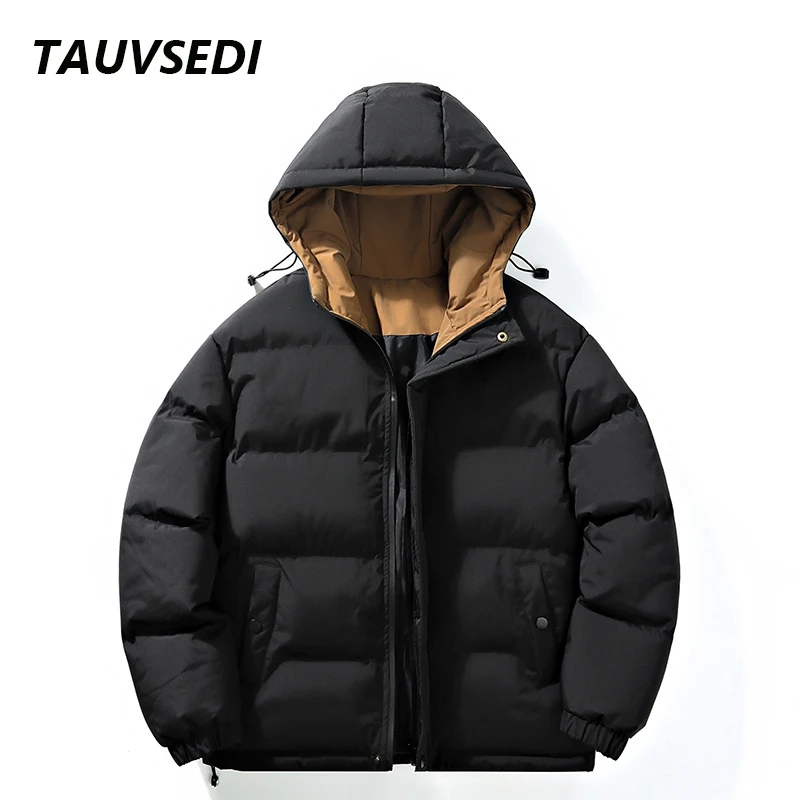 Зимние мужские модные утепленные парки теплые ветрозащитные куртки осенние