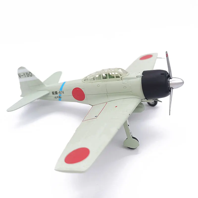

1/72 A6M Zero Fighter Model High Simulation Japanese WW2 Propeller Fighter Plane Collection Desktop Ornaments