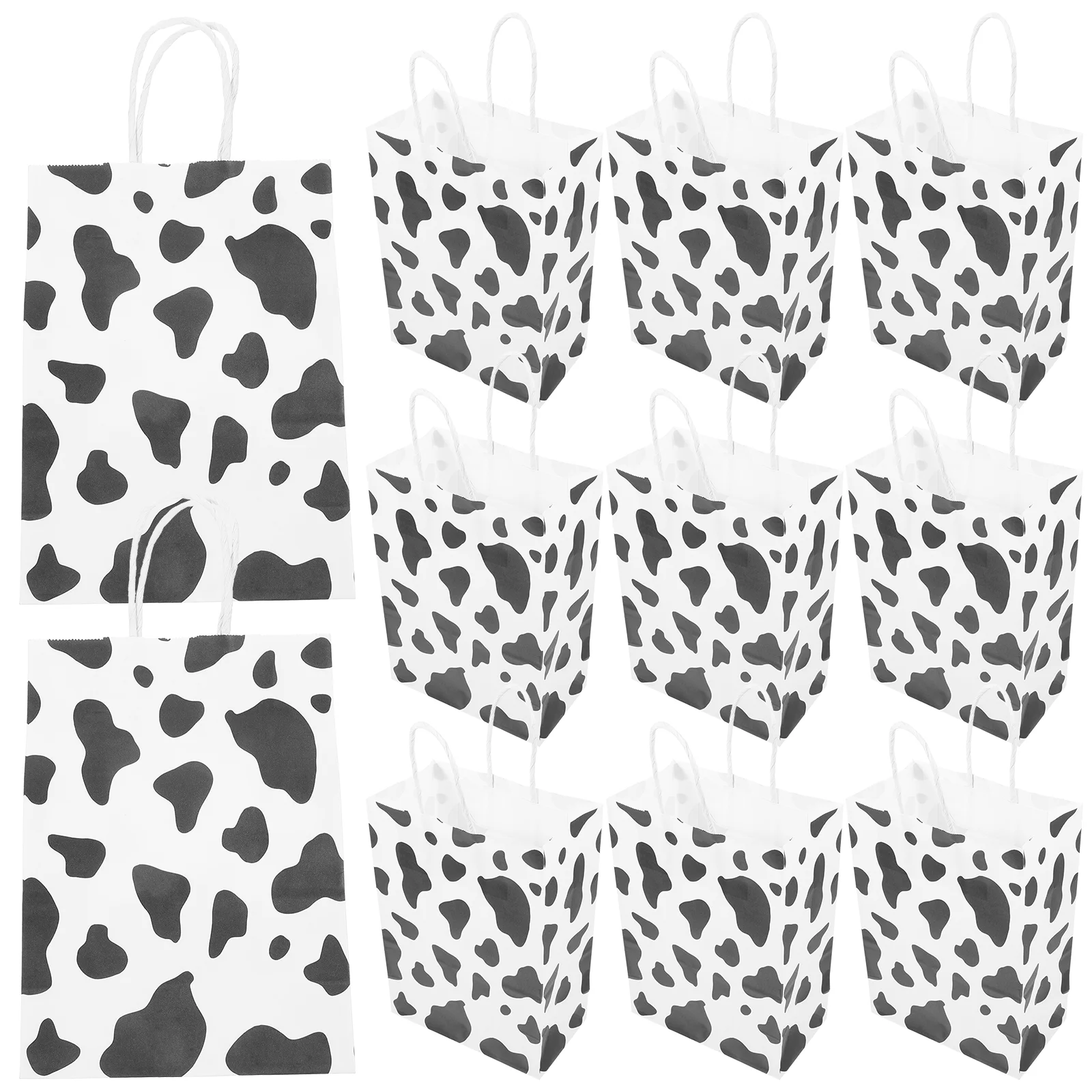 12 шт. корова крафт-бумажный пакет фестиваль упаковочные пакеты с ручками