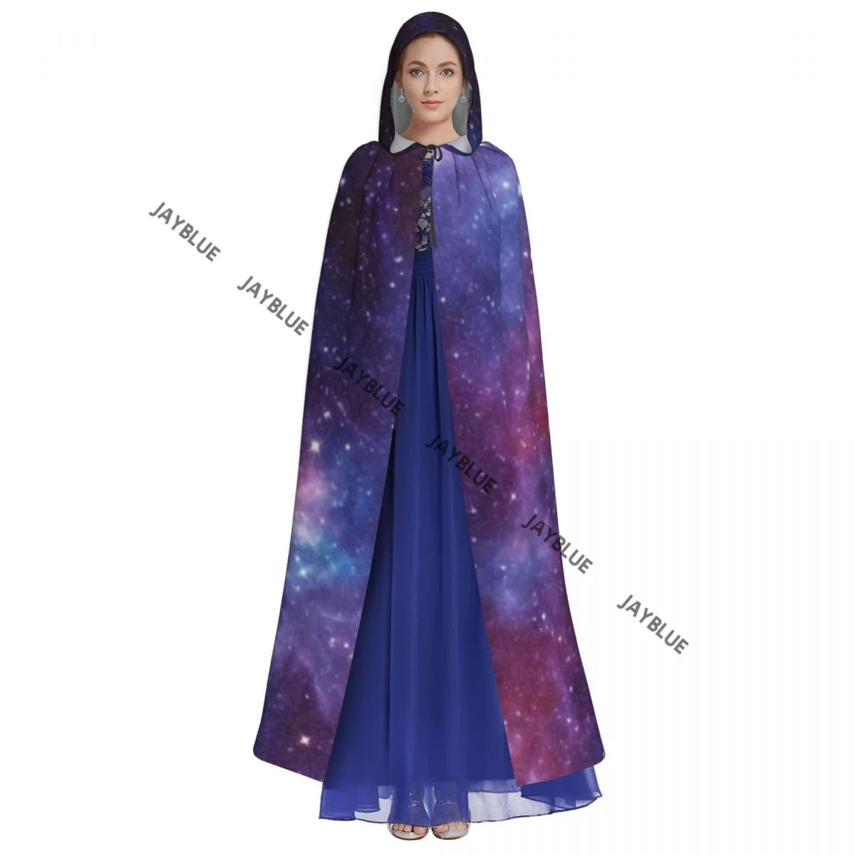 Унисекс взрослый абстрактный космический фон плащ с капюшоном длинный костюм