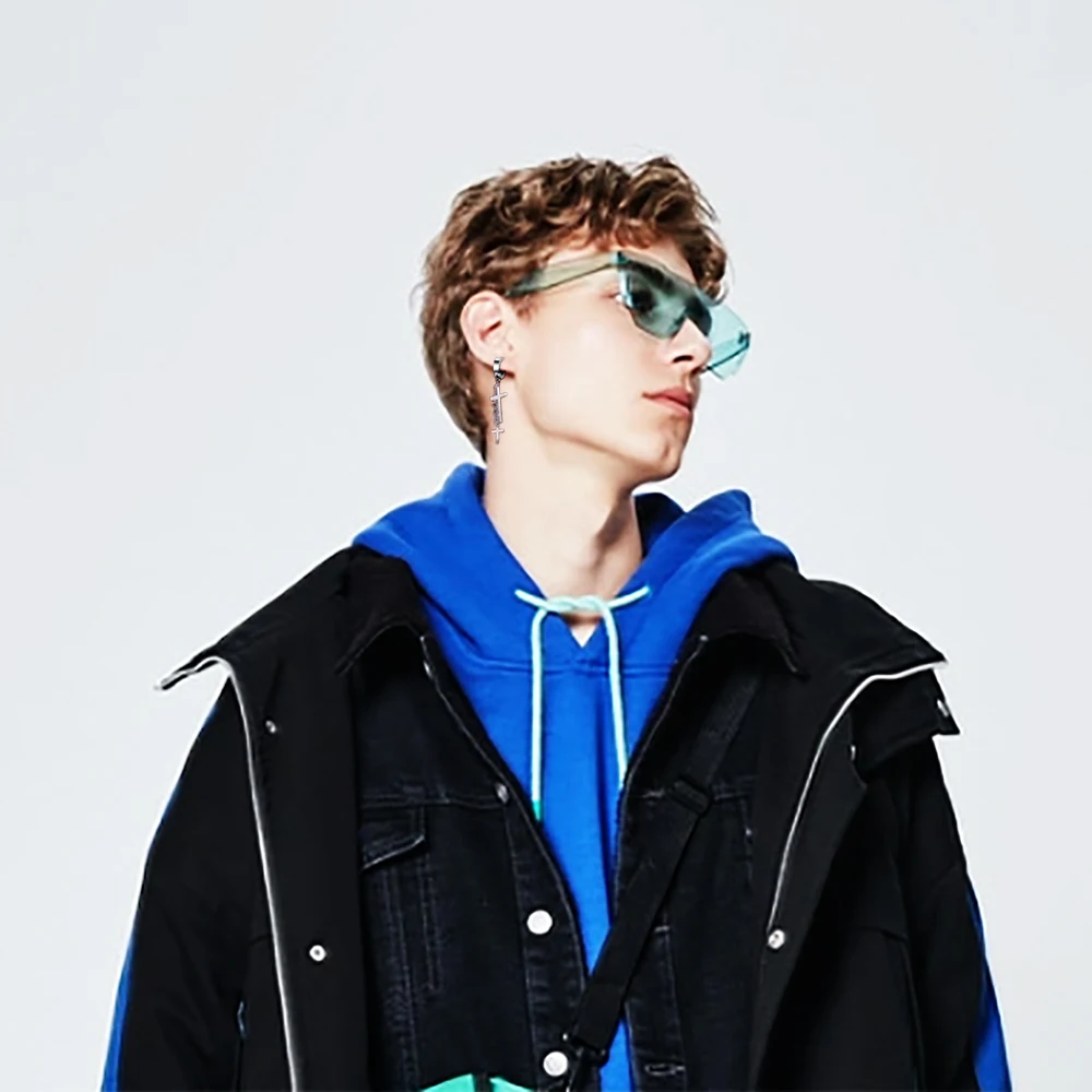 Серьги-подвески EUEAVAN в винтажном стиле украшения из искусственной кожи цепочка с