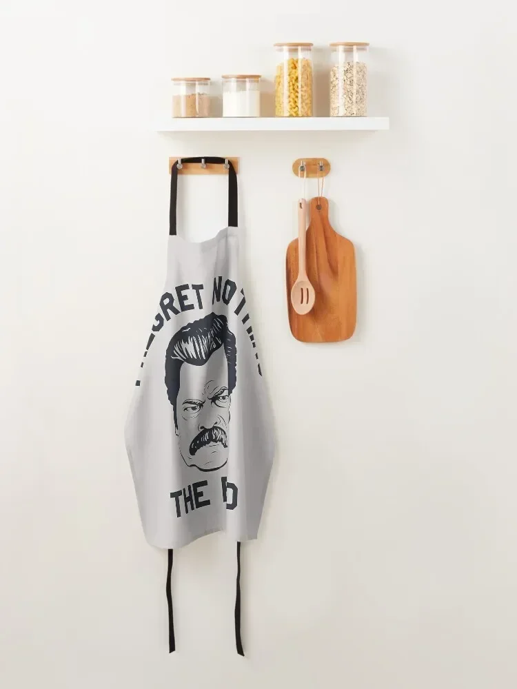 Ron Swanson I Regreat Nothing the End Фартук для маникюра-стилиста Кухня Мужской кухонный фартук