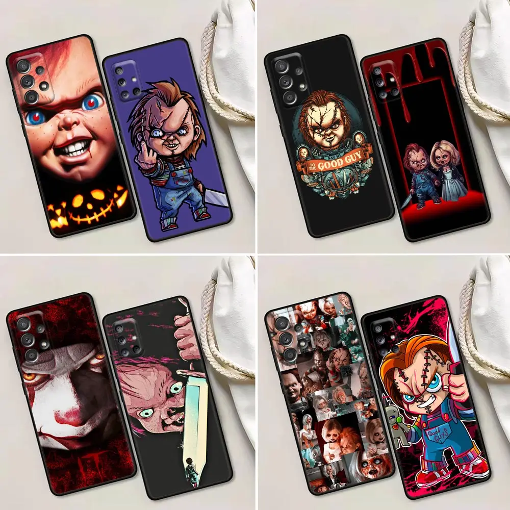 

Chucky Doll Phone Case for Samsung Galaxy A52 A53 A73 A72 A32 A33 A51 A42 A13 A01 Fundas Cover Horror Movie Scary Childs-play-3