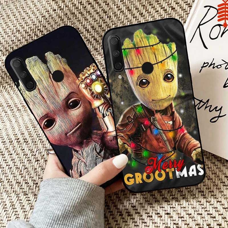 

Marvel Groot For Huawei Honor 9X 8X Pro For Honor 10X Lite Phone Case Silicone Cover TPU Soft Back Coque Funda Carcasa