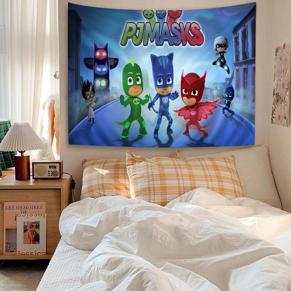 Большой настенный гобелен с принтом PJ M-Masks дешевый в стиле хиппи богемный