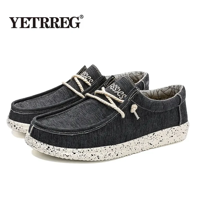 

Large Size Outdoor Men's Casual Denim Canvas Shoes Vulcanize Shoes Fashion Luxury Style Designer Breathable Men Sneakers Loafers