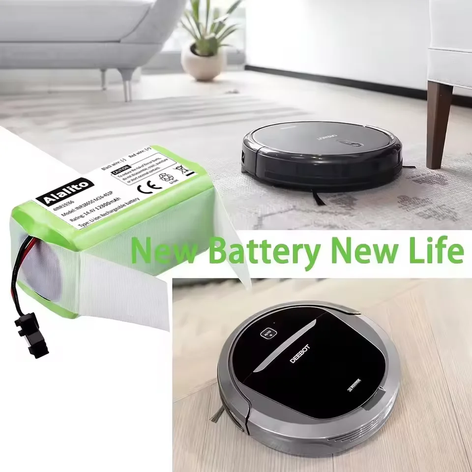 Сменная батарея 14.4V 6800mAh для Conga 990 1090, Tesvor X500, Ecovacs Deebot N79 N79S DN622, Eufy RoboVac 11 11S, RoboVac 30 (art.: 3920dbcbc7e5f) - 3920dbcbc7e5f