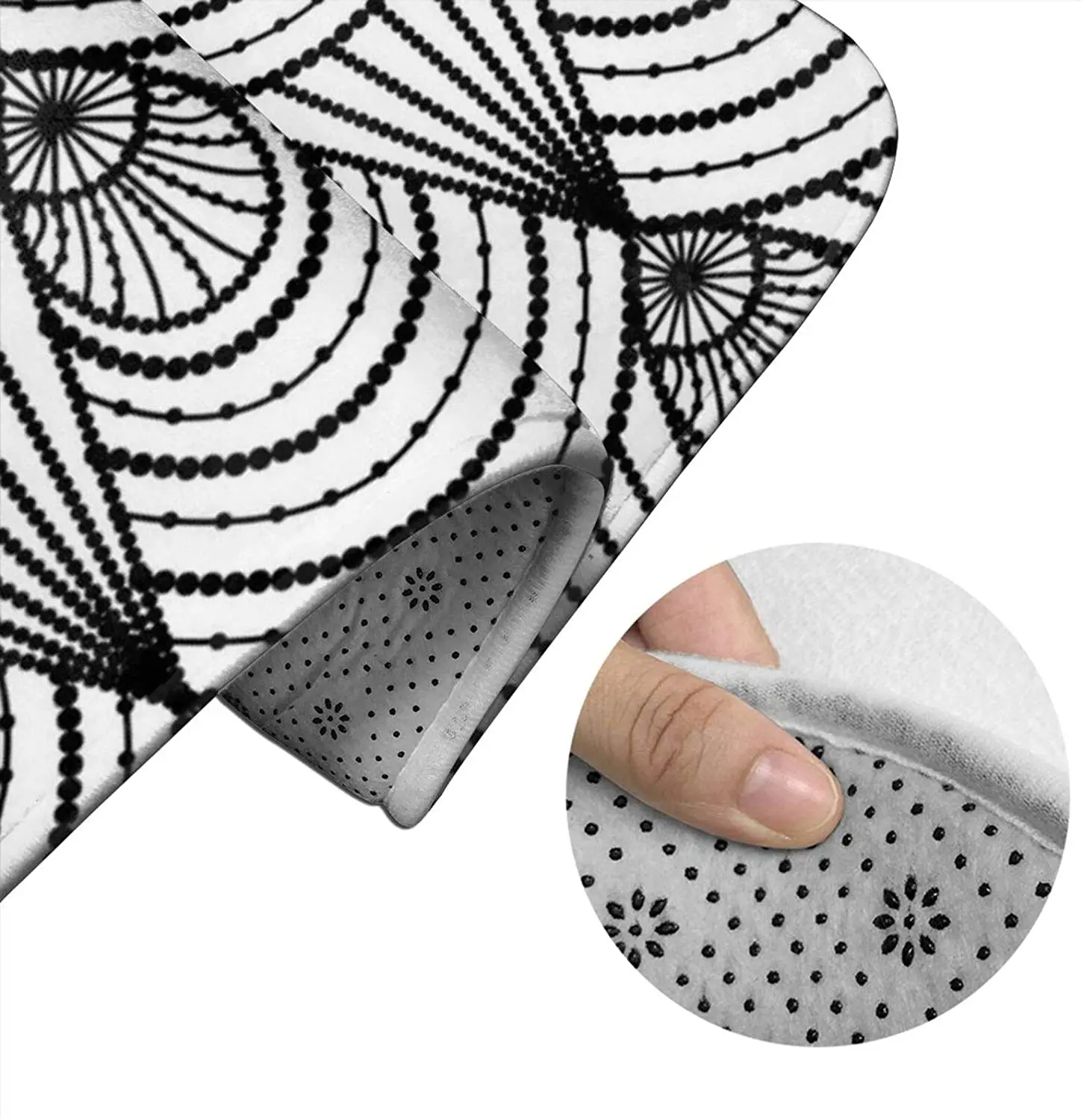 

Art Deco White Bathroom Mat Sets 3 Piece Set Rugs Memory Foam Mat Set Toilet Seat Cover Bath Mat Lid cover