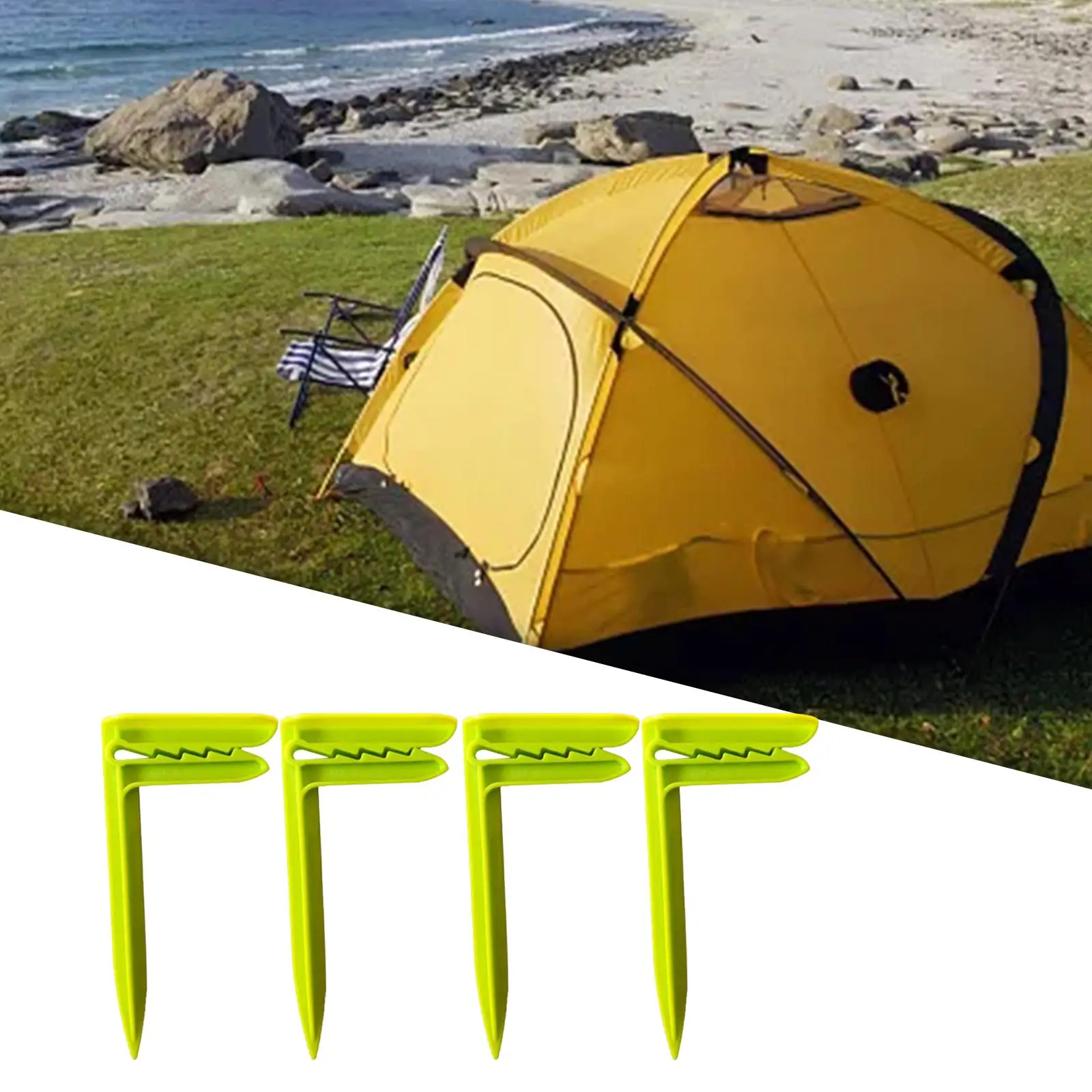 

4 Pieces Multifunction Tent Clip Tent Awning Clamps Non Slip Easy Store and Carry Widely Uses Heavy Duty for Tarpaulin Wind Rope