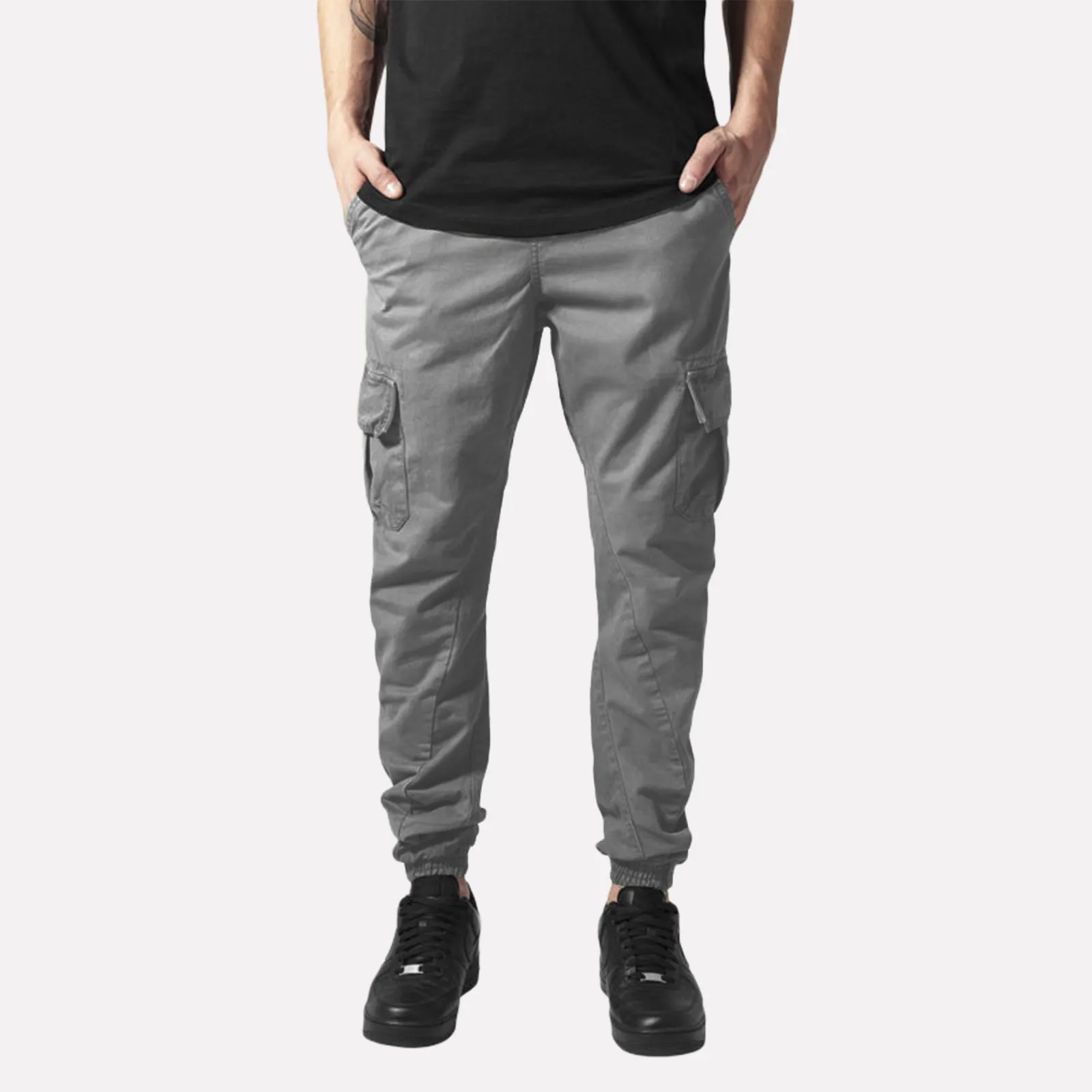 

Брюки с несколькими карманами, мужские спортивные брюки, облегающие брюки для отдыха, светильник ские брюки