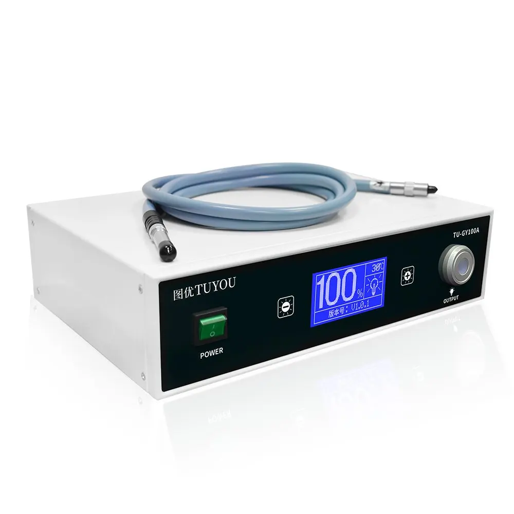 

Manufacturer Price 100W Surgical Endoscopy Medical Light Source for Rigid ENT Laparoscope endoscop camer System