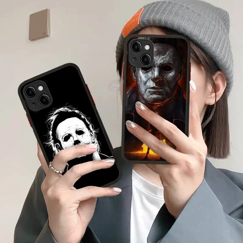 

The Curse Of Michael Myers Horror Movie Phone Case for iPhone X XR XS 7 8 Plus 11 12 13 pro MAX 13mini Translucent Matte Case