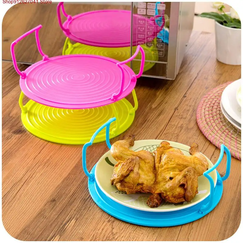 

Multifunction Microwave Oven Shelf Double Insulated Heating Tray Rack Bowls Layered Holder Organizer Kitchen Accessories Tool