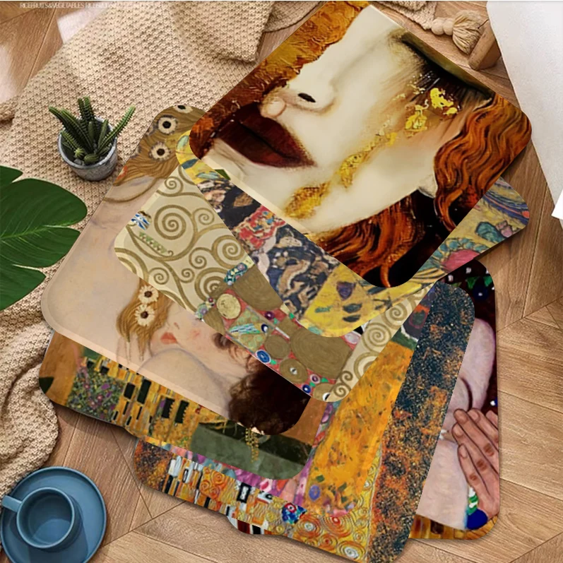 Подушка для сиденья Gustav Klimt Freya в современном минималистском стиле медитации и