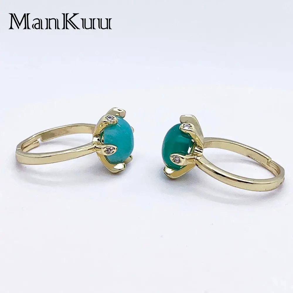 Модные ювелирные изделия Mankuu натуральный лечебный кристалл розовый кварц