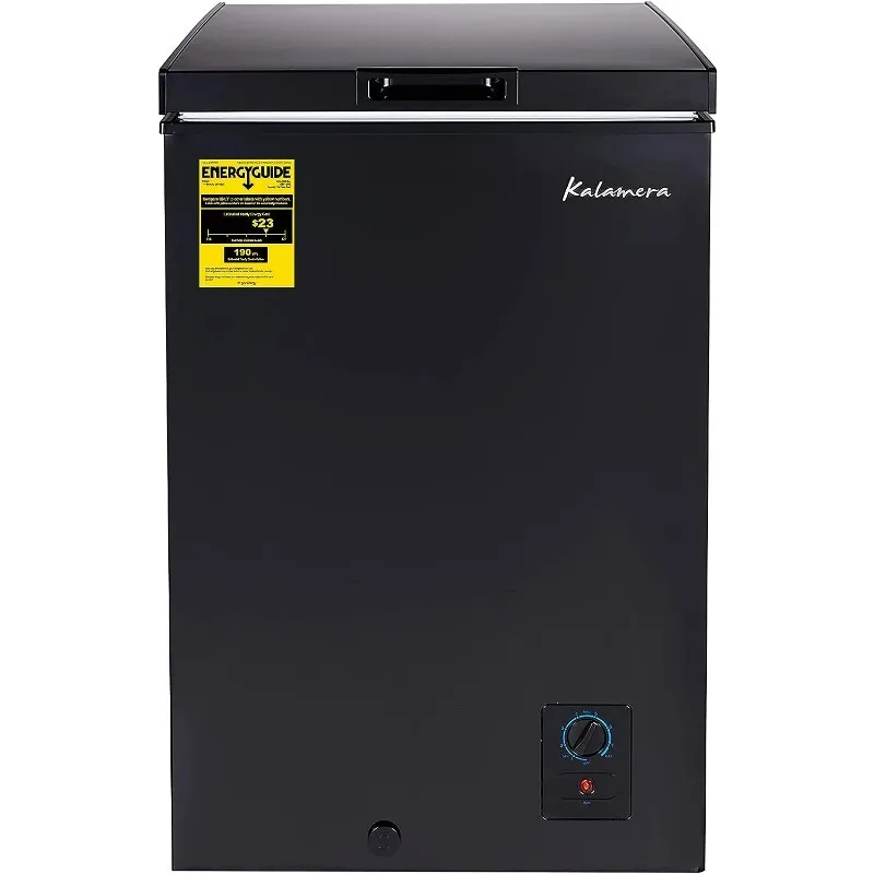 

Kalamera. 3.5 Cu.ft Chest Freezer-Freestanding For Home/Apart With Lowest -4℉ Black, KCF-100-SS