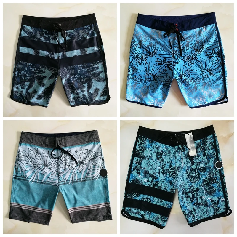 

Новые модные брендовые пляжные шорты для мужчин, шорты-бермуды, водонепроницаемые быстросохнущие купальники, Повседневные Шорты Для дайвинга и серфинга