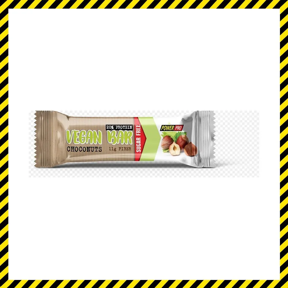 Протеиновые батончики PowerPro Vegan Protein Bar 40 грамм Шоколад |