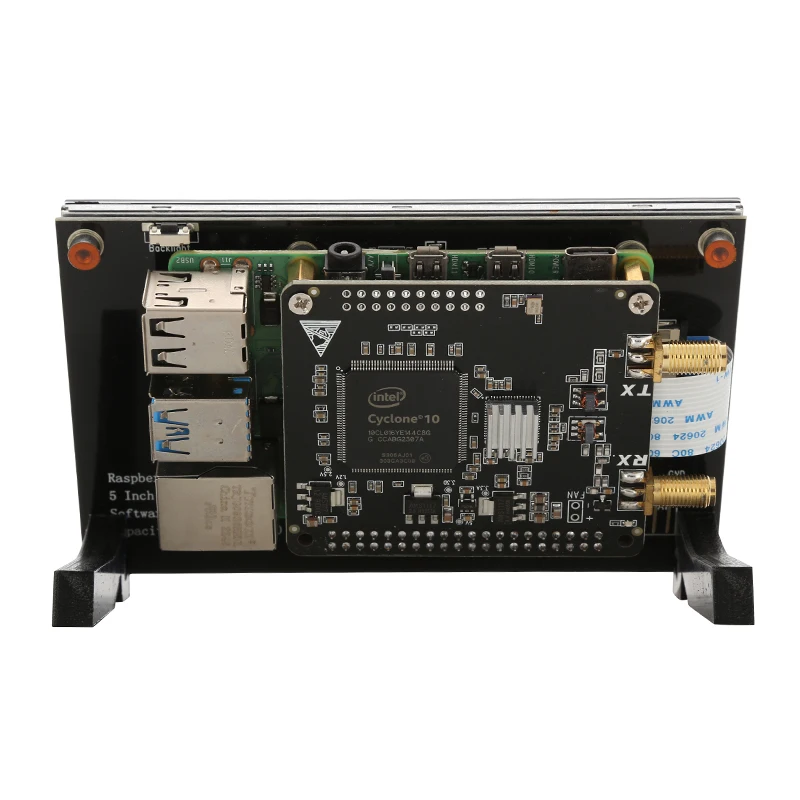 Фото Радиоприемопередатчик Radioberry V2.0 Beta5 SDR (программно-определяемое радио) HF SDR TRANSCEIVER PI HAT + Raspberry Pi 4B 1G + 5-дюймовый DSI-дисплей №4
