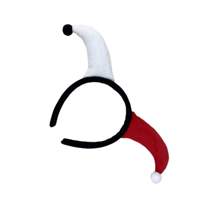 Праздничные повязки для волос шута реквизит фотобудки на голову с рогом клоуна