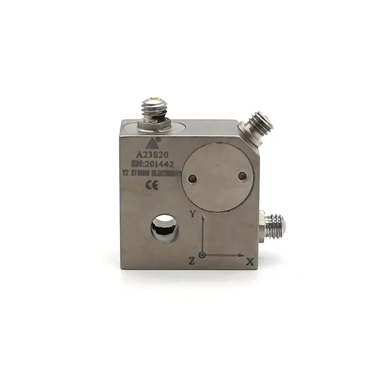 Трехмерный выходной пьезоэлектрический трехосевой акселерометр IEPE с встроенным