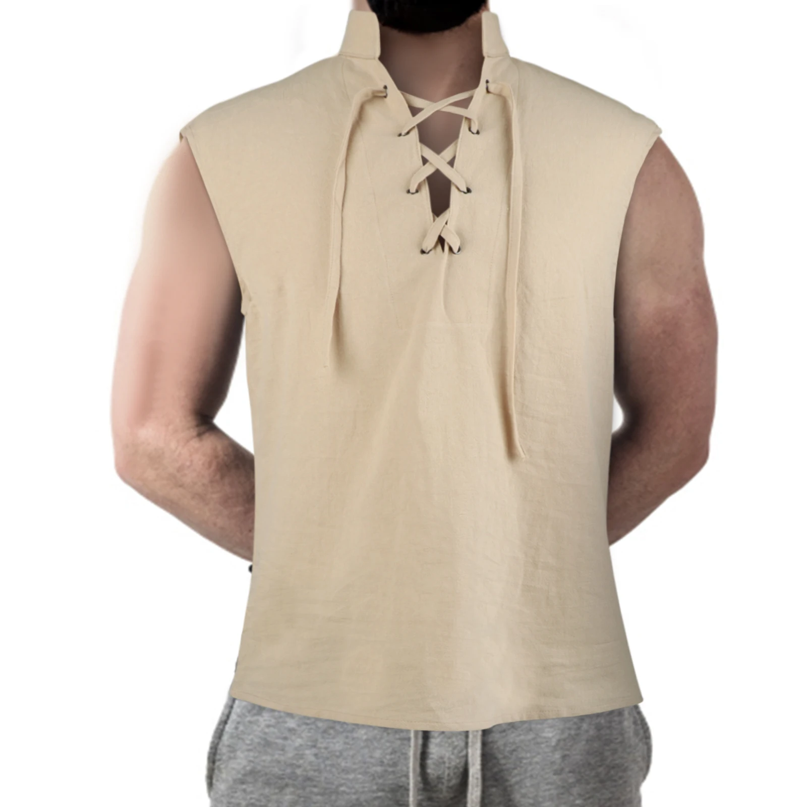 

Mens Pirate Renaissance Viking Steampunk Medieval Gothic Celtic sleeveless Pirate Vest Costume Cosplay