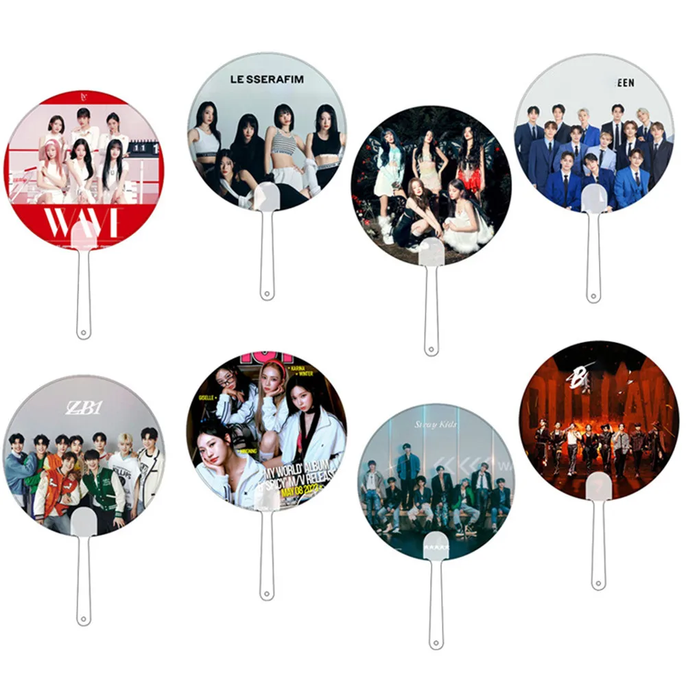 

Пластиковый ручной вентилятор для детей Kpop ZB1