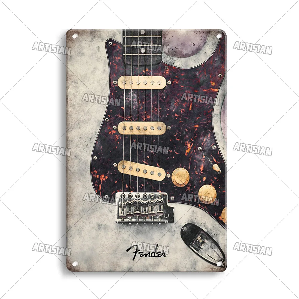 

Металлический постер ARTISIAN с гитарой