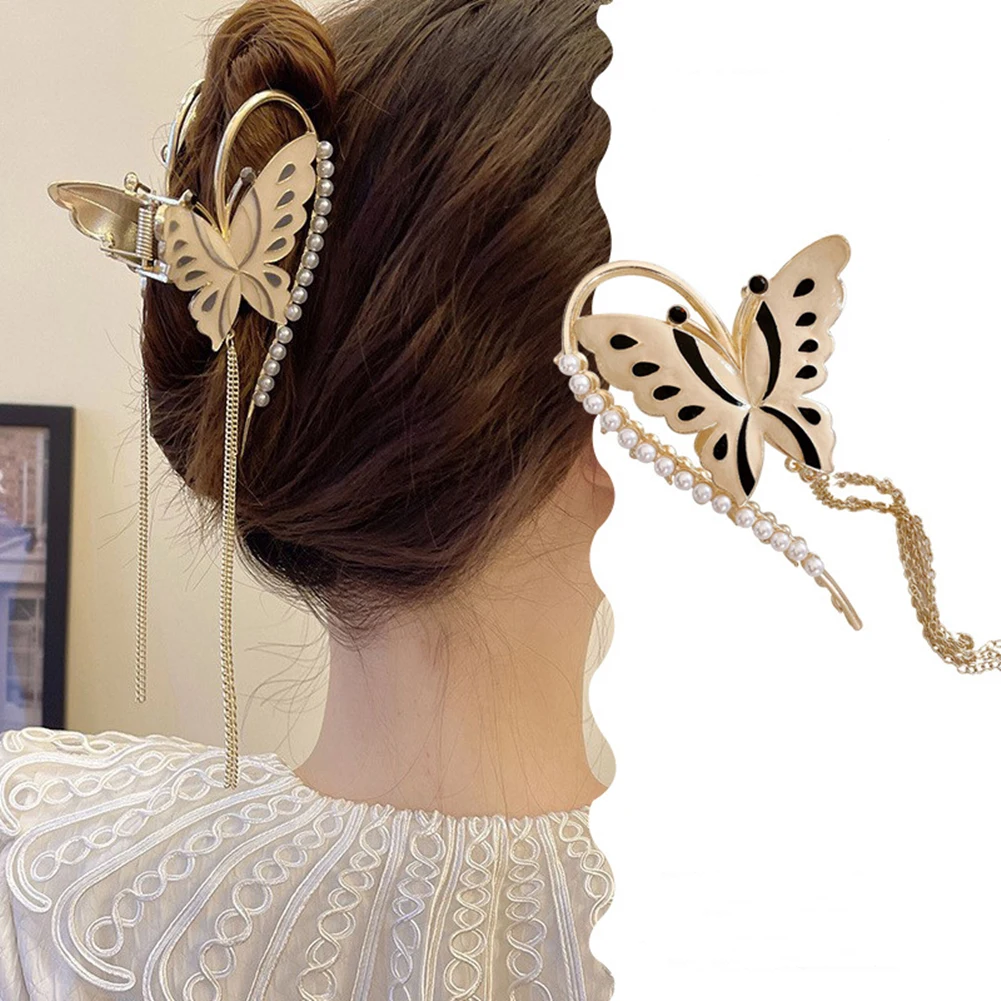 

Korea INS Bright Silver Cross Geometric Hairpin Butterfly Grab Clip Rose Flower Hair Claw Woman Girls Styling Barrette Headdress