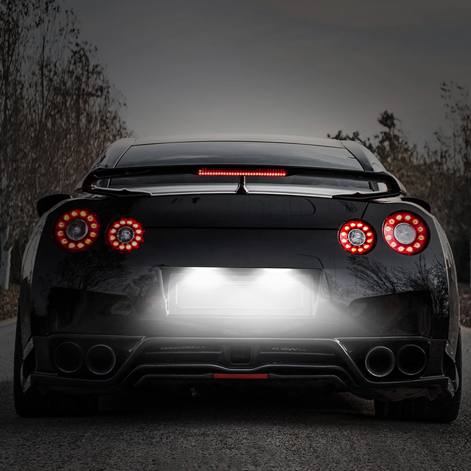 2 шт. лампы для подсветки номерного знака Nissan Серена C27 2016- Altima 2019- Suzuki Landy 2017- Dacia Duster