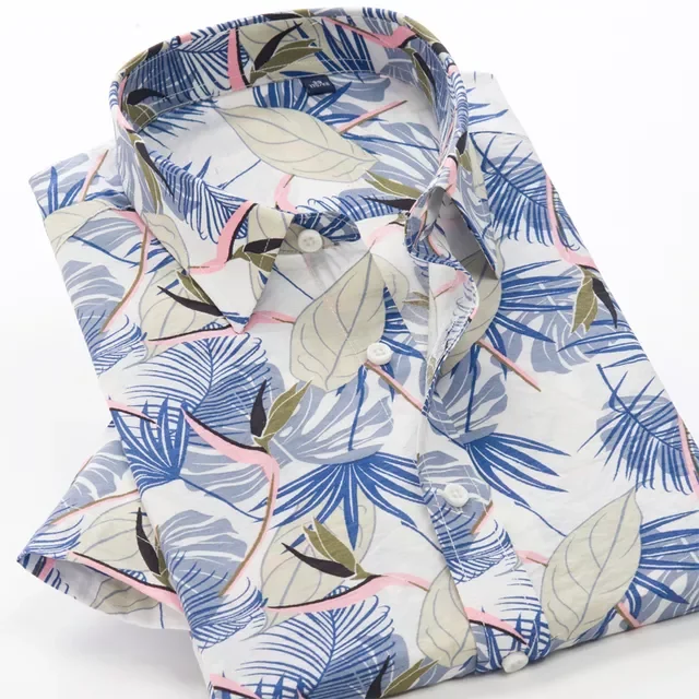 

2022 new Plus Size 5XL 6XL 7XL 8XL 9XL 10XL Mens Short Sleeve Print Shirt Summer New Men's Floral Hawaiian Shirts Casual Loose