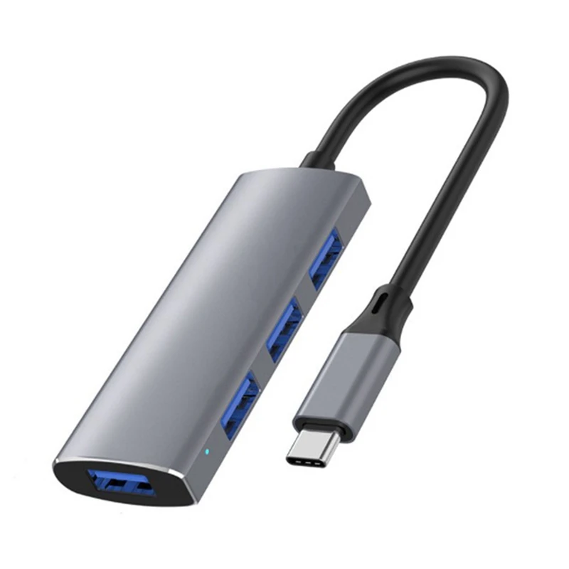 

Портативная док-станция 4 в 1, USB 3,0 + 3X USB 2,0, разветвитель, многопортовый адаптер