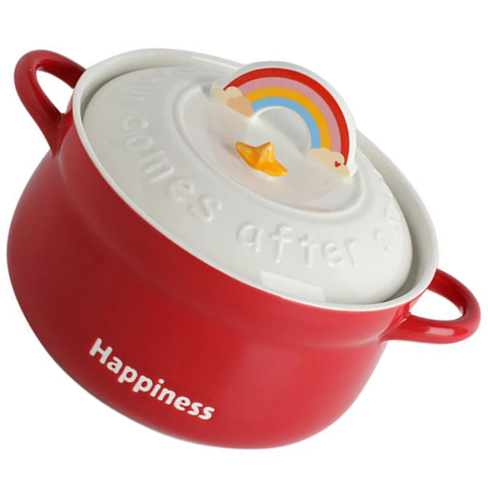 

Ceramic Bowl Lid Soup Storage Multi-function Noodle Cover Instant Ramen Noodles
