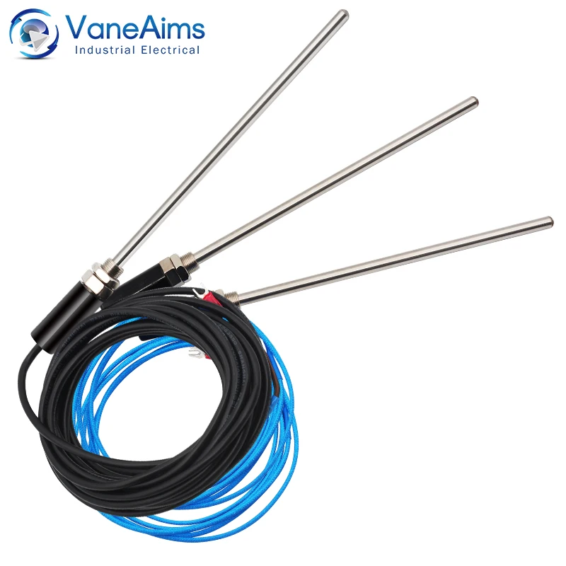 

200mm Probe Sensor Thermocouple M12 Type K J PT100 Temperature Sensor 0-400℃ 0.5m 1m 2m 3m Wire Cable for Temperature Controller